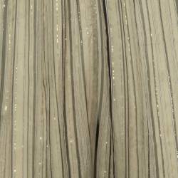 Pre Owned Zimmermann Green Lurex Striped Chiffon Cut-Out Back Jumpsuit S