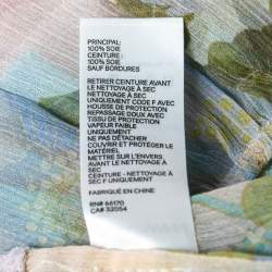 Pre Owned Zimmermann Multicolor Floral Print Silk Ruffled Mini Dress L