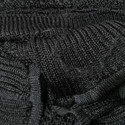 Zimmermann Black Knit Tiered Ruffle Sleeveless Maxi Dress L