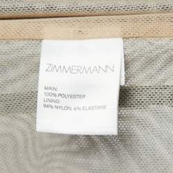 Zimmermann Green/Navy Blue Patterned Knit Beach Cover Up Dress L