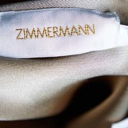 Zimmermann Gold Sateen Unbridled Valiant Maxi Skirt S