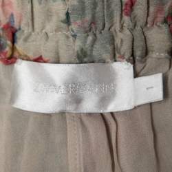 Pre Owned Zimmermann Multicolor Printed Silk Chiffon Palazzo Pants M