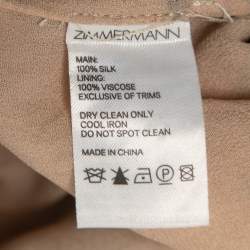 Pre Owned Zimmermann Multicolor Printed Silk Chiffon Palazzo Pants M