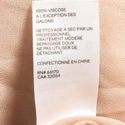 Zimmermann Multicolor Paisley Print Chiffon Blouson Sleeve Cut-Out Detail Open Back Midi Dress M