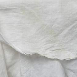 Pre Owned Zimmermann White Cotton & Lace Ruffled Mini Dress S