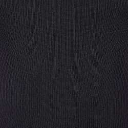 Pre Owned Zimmermann Black Rib Knit Lulu'Tie Shoulder Detail Tank Top XS