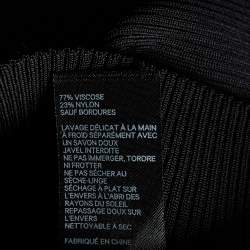 Pre Owned Zimmermann Black Rib Knit Lulu'Tie Shoulder Detail Tank Top XS