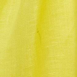 Pre Owned Zimmermann Yellow Linen Tie Detail Pleated Mini Dress M