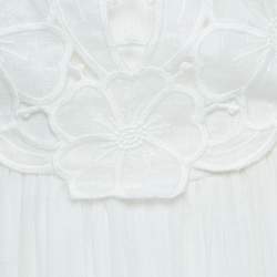 Zimmermann White Linen Cut-out Cassia Sleeveless Midi Dress L