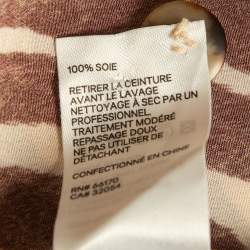 Zimmermann Brown Zebra Print Silk Belted Shorts M