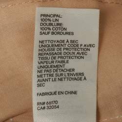 Zimmermann White Embroidered Linen Wide Legs Pants M