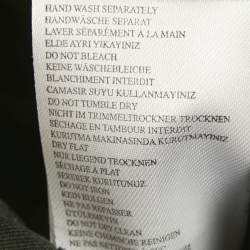 Pre Owned Zoe Karssen Black/Silver Embellished Jersey Mini Skirt S