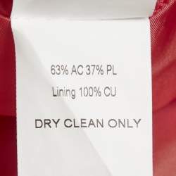 Pre Owned تنورة زهير مراد ساتان وردية بفيونكة صغيرة المقاس - سمول