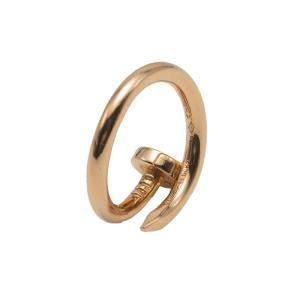 Pre Owned Cartier Juste Un Clou Rose Gold Ring Size 53