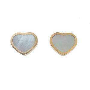 Chopard Happy Hearts White Mother Of Pearl Rose Gold Earrings