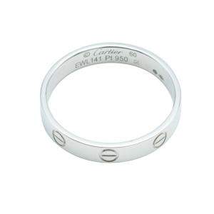 Cartier Love Platinum Wedding Ring Size 60