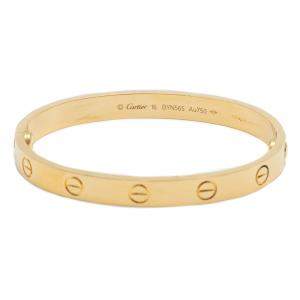 Cartier Love Yellow Gold Bracelet Size 16