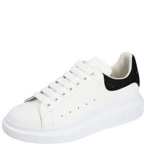 Alexander McQueen White/Black Leather Oversized Sneaker EU 42