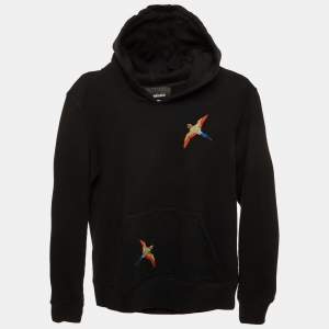 Pre Owned Axel Arigato Kids Black Bird Embroidered Cotton Hoodie Size 8-10 yrs
