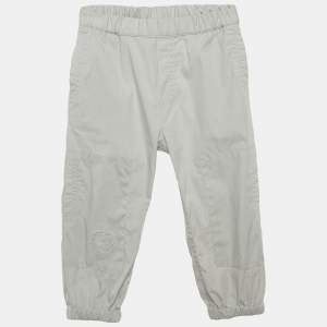 Baby Dior Light Grey Cotton Blend Pank Pants 18 M