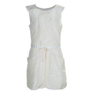 Baby Dior Cream Silk Pocket Detail Sleeveless Dress 10 Yrs