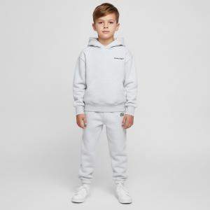 مملوكة مسبقًا Balenciaga Light Grey Logo Print Cotton Knit Track Suit 4Yrs