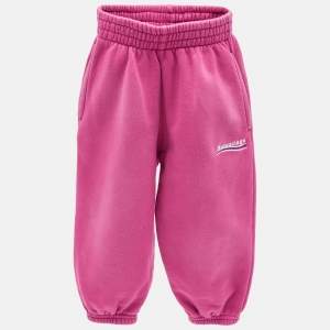 Balenciaga Fuchsia Pink Cotton Knit Political Campaign  Joggers 2 Yrs