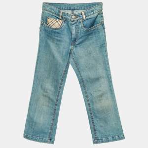 Burberry London Kids Blue Denim Kirat Jeans 6 Yrs