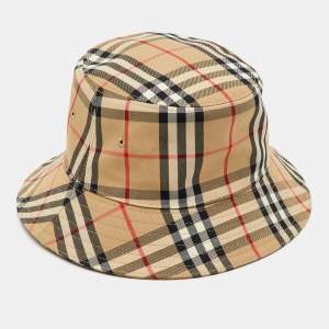 Burberry Beige Vintage Check Bucket Hat 8-12Y
