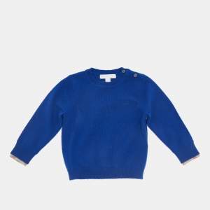 Burberry Children Blue Cashmere Sweater 12M