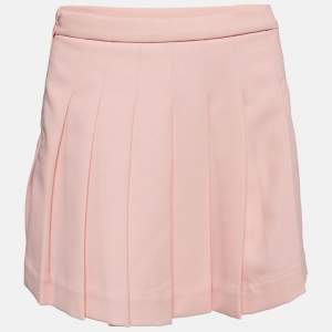 Burberry Pink Gabardine Pleated Skirt 4 Yrs