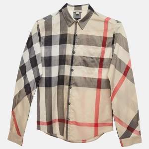 Burberry Multicolor Plaid Button Front Shirt 14 Yrs