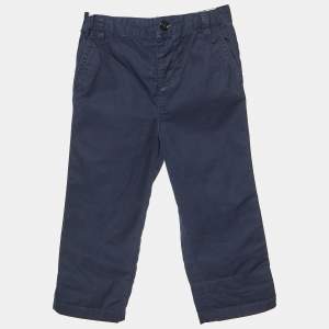 Burberry Children Black Cotton Pants 2 Yrs