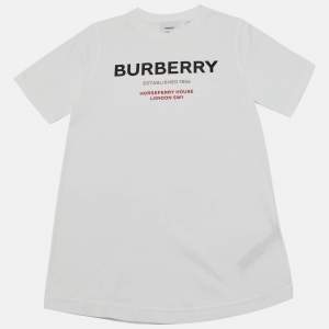 Burberry White Logo Horseferry Print Jersey T-Shirt 12 Yrs 