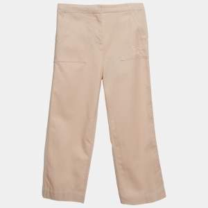 مملوكة مسبقًا Burberry Light Orange Cotton Blend Straight Fit Trouser 10Yrs