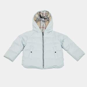 مملوكة مسبقًا Burberry Children Blue Synthetic Down Puffer 12M