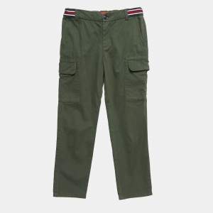 CH Carolina Herrera Kids Green Cotton Cargo Pants 8 Yrs