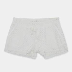 Pre Owned Chloe Kids White Broderie Anglaise Cotton Shorts 6Yrs
