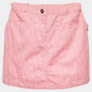 Dior Pink Oblique Print Cotton Skirt 5Yrs 