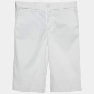 Dolce & Gabbana White Cotton Bermuda Shorts 9-10 Yrs