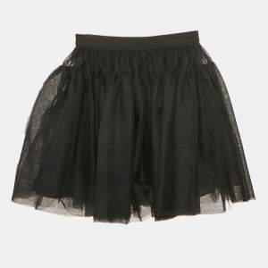 Dolce & Gabbana Kids Black Tulle Gathered Skirt 6 Yrs 