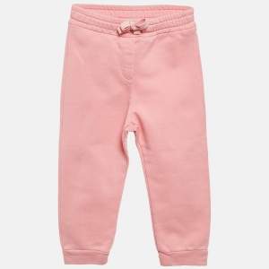 Dolce & Gabbana Kids Pink Cotton Knit Trackpants 18-24 M