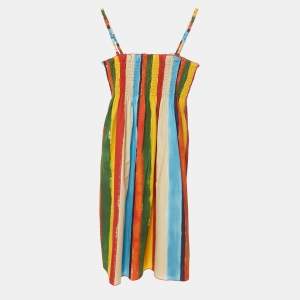 Pre Owned Dolce & Gabbana Multicolor Cotton Stirring Dress 12Yrs