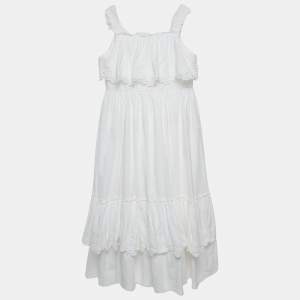 Dolce & Gabbana White Cotton Lace Trimmed Dress (11-12 Yrs)