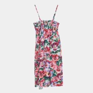 Dolce & Gabbana Multicolor Floral Printed Cotton Poplin Dress (11-12 Yrs)