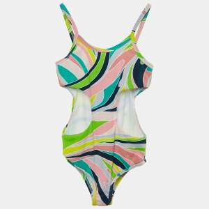 Emilio Pucci Multicolor Printed Knit Swimsuit 10 yrs