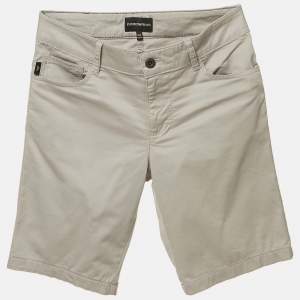 Pre Owned Emporio Armani Grey Cotton Chino Shorts 12 Yrs