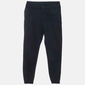 مملوكة مسبقًا Emporio Armani Navy Blue Crepe Blend Trousers 12Yrs