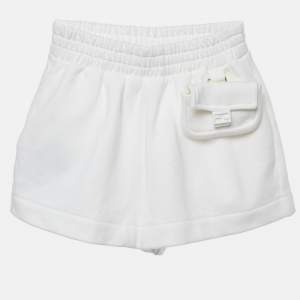 Pre Owned Fendi Kids White Cotton Felpa Shorts 6Yrs