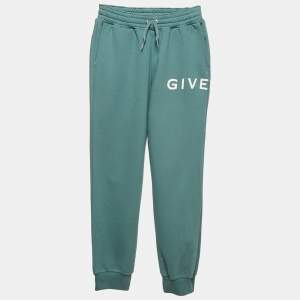Givenchy Kids Greyish Green Fleece 4G Jogger 12+ Yrs